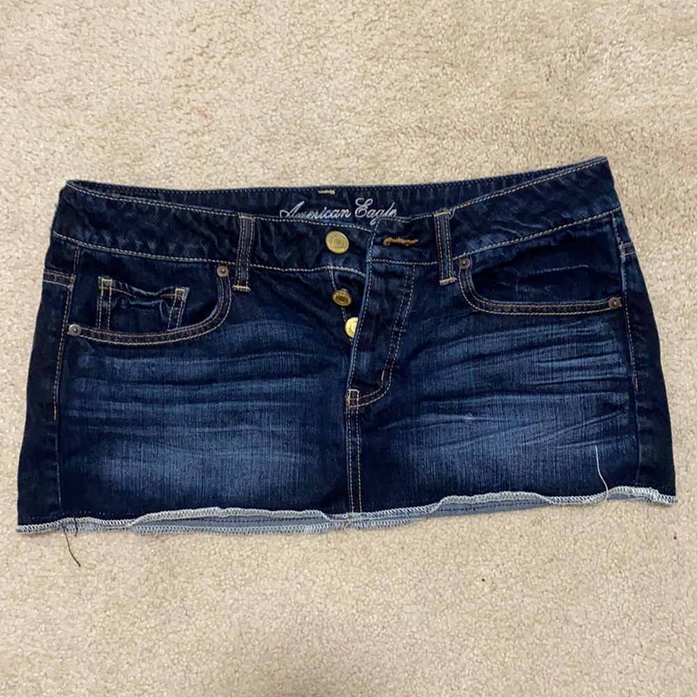 American Eagle super short denim skirt